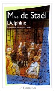 Cover of: Delphine, tome 1 by Madame de Staël