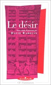Cover of: Le Désir
