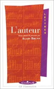 Cover of: L'auteur