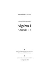 Cover of: Elements of Mathematics (Actualites scientifiques et industrielles) by Nicolas Bourbaki