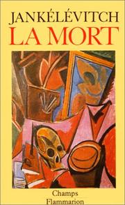 Cover of: La mort by Vladimir Jankélévitch