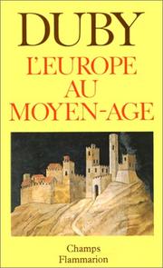 Cover of: L'Europe au Moyen Age by Georges Duby