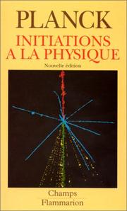 Cover of: Initiations à la physique