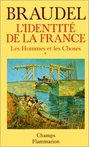 Cover of: L'identité de la France by Fernand Braudel