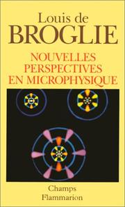 Cover of: Nouvelles perspectives en microphysique