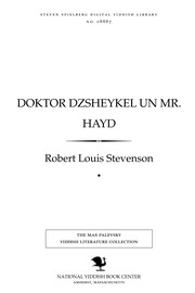 Cover of: Doḳṭor Dzsheyḳel un Mr. Hayd by Robert Louis Stevenson