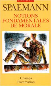 Cover of: Notions fondamentales de morale