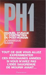 Cover of: PH1 by Dominique Babin
