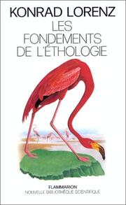 Cover of: Les fondements de l'éthologie by Konrad Lorenz