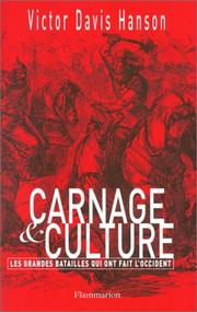 Cover of: Carnage et culture  by Victor Davis Hanson