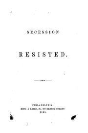 Cover of: Secession Resisted