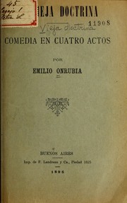 Cover of: La vieja doctrina by Emilio Onrubia