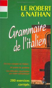 Cover of: Le Robert & Nathan grammaire de l'italien by Marina Ferdeghini, Paola Niggi