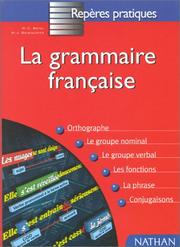 Cover of: La grammaire française