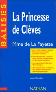 Cover of: La princesse de Clèves, Madame de Lafayette