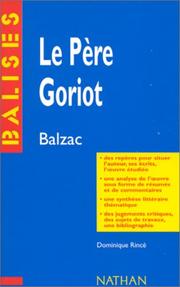 Cover of: Le Pere Goriot by Honoré de Balzac