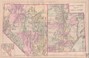 Cover of: County and township map of Utah and Nevada