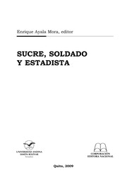Cover of: Sucre, soldado y estadista by 