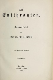 Cover of: Die Entthronten