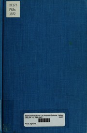 Cover of: Sigmund Freud and Lou Andreas-Salomé; letters. by Sigmund Freud