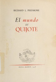 Cover of: El mundo del Quijote. --