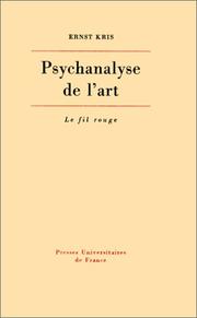 Cover of: Psychanalyse de l'art