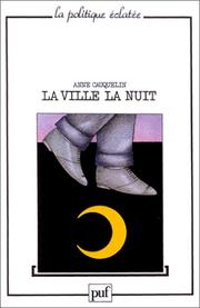 Cover of: La ville la nuit