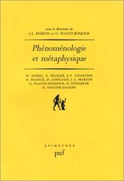Phénoménologie et métaphysique by Walter Biemel, Jean-Luc Marion, Guy Planty-Bonjour