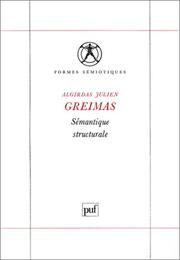 Cover of: Semantique Structurale