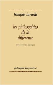 Cover of: Les philosophies de la différence: introduction critique