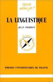 Cover of: La Linguistique