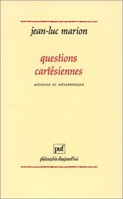 Questions cartésiennes by Jean-Luc Marion