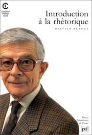 Cover of: Introduction à la rhétorique