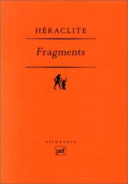 Cover of: Fragments (Ancien prix éditeur : 45.00  - Economisez 50 %)
