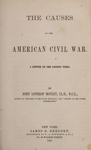 Cover of: The causes of the American Civil War.