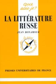 Cover of: La Littérature Russe