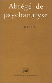 Abrégé de psychanalyse by Sigmund Freud