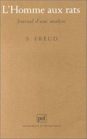 Cover of: L'homme aux rats  by Sigmund Freud