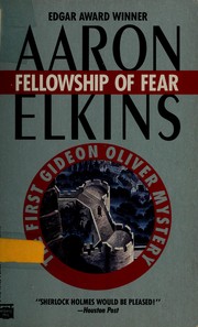 Cover of: Fellowship of Fear by Aaron J. Elkins
