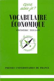 Cover of: déliter Vocabulaire économique