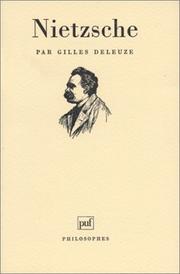 Cover of: Nietzsche by Gilles Deleuze