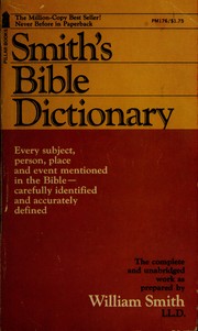 Cover of: Smith's Bible dictionary by William Smith