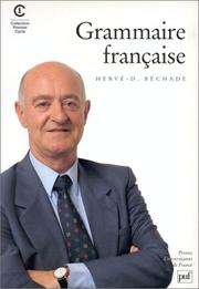 Cover of: Grammaire française by Hervé D. Béchade