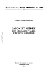 Cover of: Jason et Médée sur les sarcophages d'époque impériale