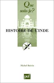 Cover of: Histoire de l'Inde by Boivin, Michel