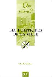 Cover of: Les politiques de la ville