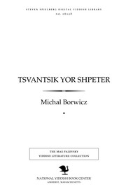Cover of: Tsṿantsiḳ yor shpeṭer by Michał Borwicz