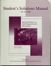 Cover of: Beginning and intermediate algebra