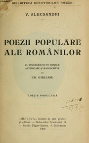 Cover of: Poezii populare ale romanilor