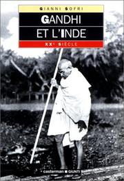 Cover of: Gandhi et l'Inde by Gianni Sofri
